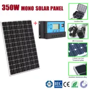 350W 12V MONO SOLAR PANEL HOME OFF GIRD CARAVAN BATTERY POWER CHARGING+REGULATOR