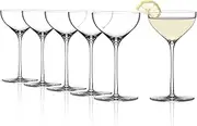 Stölzle Lausitz Nick and Nora Glas - Kyoto Bar/Set of 6 Cocktail Bowls/High-Quality Aperitif Glasses/Cosmopolitan Glasses/Martini Glasses
