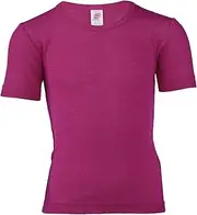 [Engel] Short Sleeve Vest Wool Silk Size 92-176, Himbeere, 116 cm