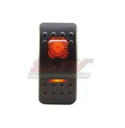 RED Led Light ROCKER SWITCH FOR JEEP 4X4 NISSAN 6 PIN ON/ON/OFF