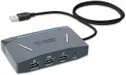 IOGEAR KeyMander 2 Keyboard/Mouse Adapter Plus Controller Crossover- GE1337P2, Black