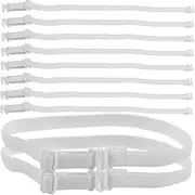 [SHINEOFI] Bow Tie Elastic Band Convenient Strap Adjustable Neck with Bow Bow-tie Leg Straps Bow Tie Band Elastic Strap Headbands Belt Comfortable Band Strips Polyester White