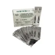 Integra Miltex #11 Sterile Stainless Steel Surgical Scalpel Blades 100/PK