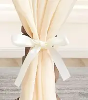 WARM HOME DESIGNS Chiffon Table Runner for Decor in 3 Sizes with a Long Tie-Back