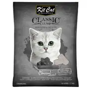 Kit Cat Bentonite Charcoal Clumping Cat Litter - 10L
