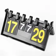 Portable Flip Scoreboard with Dark Gray Digits for Indoor and Outdoor Sports