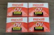 Maxell Mini DV Digital Video Cassette Tapes SP 60 Min / LP 90 Min 4 Pack