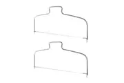 2x Mondo Adjustable Stainless Steel 32cm Cake Leveller/Decorating Slicer Silver