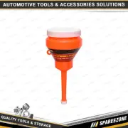 PK Tool 80mm 3 Inch Diameter Funnel With Lids - 230mm 9 Inch Long Flexible Neck