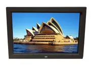 TODO 12" Digital Photo Frame Multimedia Player Usb Card Reader Jpeg Mp3 Avi Black