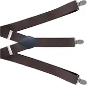 [Generic] Y Shaped Suspenders for Men - Men's Y-Shaped Three-Clip Suspenders - Moderate Width Heavy Duty Suspenders for Formal Occasions, Business Meetings, Casual Occasions