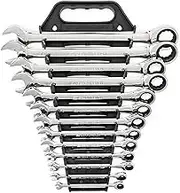 GEARWRENCH 12 Point Ratcheting Combination SAE Wrench 13-Pieces Set, Multi, One Size, 9312