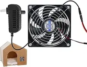 Ventilation Fan - Small Exhaust Fan, Window Exhaust Fan | Double Mesh Guard Indoor Exhaust Fan, Kitchen Air Extractor, Quiet Ventilation Tool For Chicken Coops, Sheds, Pet Houses, And Greenhouses