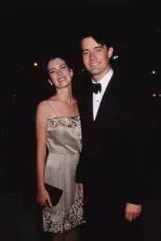 Actress Lara Flynn Boyle Her Partner Actor Kyle Maclachlan Attend - Old Photo