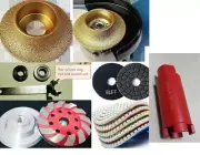 3/4" Roundover Bullnose router core bit pad buff grinding cup stone concrete
