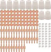 150pcs PT-31 Air Plasma Cutting Nozzle Electrode Consumables Fit CUT-40 CUT-50D CT-312…