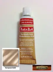 M00195-FS MOREZMORE Fresh Amaco Rub 'n Buff EUROPEAN GOLD Wax Metallic