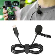 Lavalier Microphone Recording Mic TypeC Interface for Insta360 X4 Sports Camera