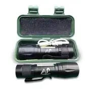 A&P LED Flashlight - rechargeable flashlights, USB, High Lumens Flash Light, ...