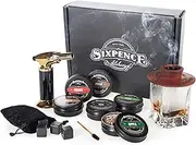 Sixpence Alchemy Cocktail Smoker Kit with Torch. Hardwood Whisky Smoker; Six Wood Chips; Butane Torch. Smoke Cocktails, Drinks, Bourbon, Old Fashioned.