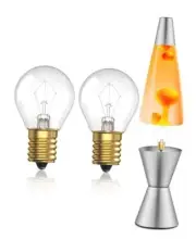 5W Lava Lamp Bulb, S11 E17 Base5W 10V for 14.5-Inch Lava Lamp Repalacement 2