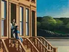 Sunlight on Brownstones : Edward Hopper : 1956: Archival Canvas Art