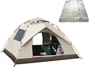 Camping Tent Pop Up - Instant Easy Pop Up Tents for Camping | Ultralight Dome Tent 4 Seasons Waterproof & Windproof Camping Tent | 3-4 Person Easy Set Up Tent Portable Tent for Outdoor Camping Hiking