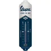 Nostalgic Art 28x6.5cm Wall Thermometer Temperature Metal Vespa Leads the Way