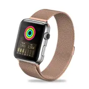 ZUSLAB Stainless Steel Wristbands Band for Apple Watch Series 8 7 6 5 4 3 2 1 SE 38-40-41mm - Champagne Gold