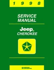 1998 Jeep Cherokee Shop Service Repair Manual Engine Drivetrain Electrical Book