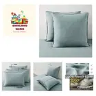 Linen Pillow Cases Euro Sham - 26 x 26 Inch Bed Pillow Protector Cover Set of...