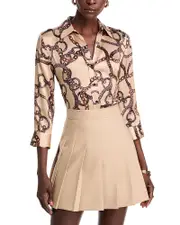 L'Agence Dani Silk Chain Blouse