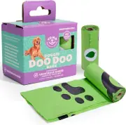 Compostable Dog Poop Bags (60 Bags, 1-Month Supply) – Leak-Proof, Biodegradable