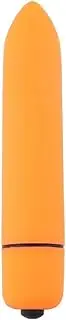 Bullet Vibrator Discreet Vibrating Massager Beginner Vibe Sex Toy For Women 10 Speed Wand Orange