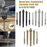 5PCS Cemented Carbide Drill Bit Ceramic Brick Wall Hole Opening Power Tools
