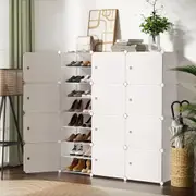Artiss Shoe Cabinet DIY Cube Box Portable Storage Organiser Stand Wardrobe