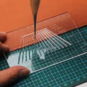 Leather craft Pricking Iron Holes Spacing Adjustment Template Positioning Ruler