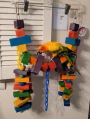 Super Bird Creations Colorful Bird Toy For Large Or Xtra Large Birds 29" x 13"