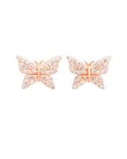 Suzy Levian 14K Rose Gold 0.35 ct. tw. Diamond Butterfly Studs
