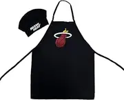 Pro Specialties Group Miami Heat Apron & Chef Hat, One size, Team color