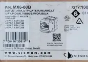 Siemon MX6-80B ANGLED Cat6 module, T568 A/B, **BULK PKG - QTY 100**