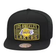 Mitchell & Ness Los Angeles LA Lakers Snapback Hat Cap Black/XL Plate