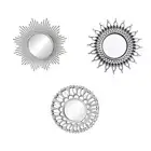 Modern Wall Mirror European Style Accent Small Circle Mirrors Decoration