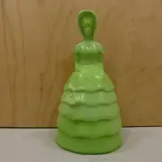 SUMMIT Art Glass Bell 5" Melanie SOUTHERN BELLE #8 St. Patrick’s Caper Green