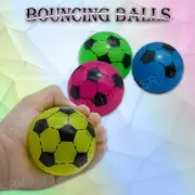 5.5cm Multicolor Light Up Footballs Flashing LED Sensory Toy Plastic Fidget Toys