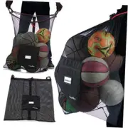 Extra Large Ball Bag - Mesh Soccer Ball Bag - Heavy Duty Drawstring Bags Hold