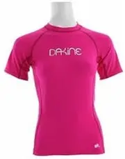 [Dakine] Girls Drift Short Sleeve Rashguard (Hot Pink, Large)