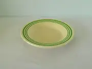FIESTA WARE GREEN STRIPE DEEP PLATE RIM SOUP NEW