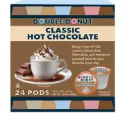 Double Donut Hot Chocolate Pods for Keurig K Cups Brewers, Single Serve Class...