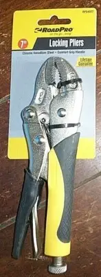 Road Pro 7" Locking Pliers: Chrome Vanadium Steel - #RPS4027 Free Shipping!